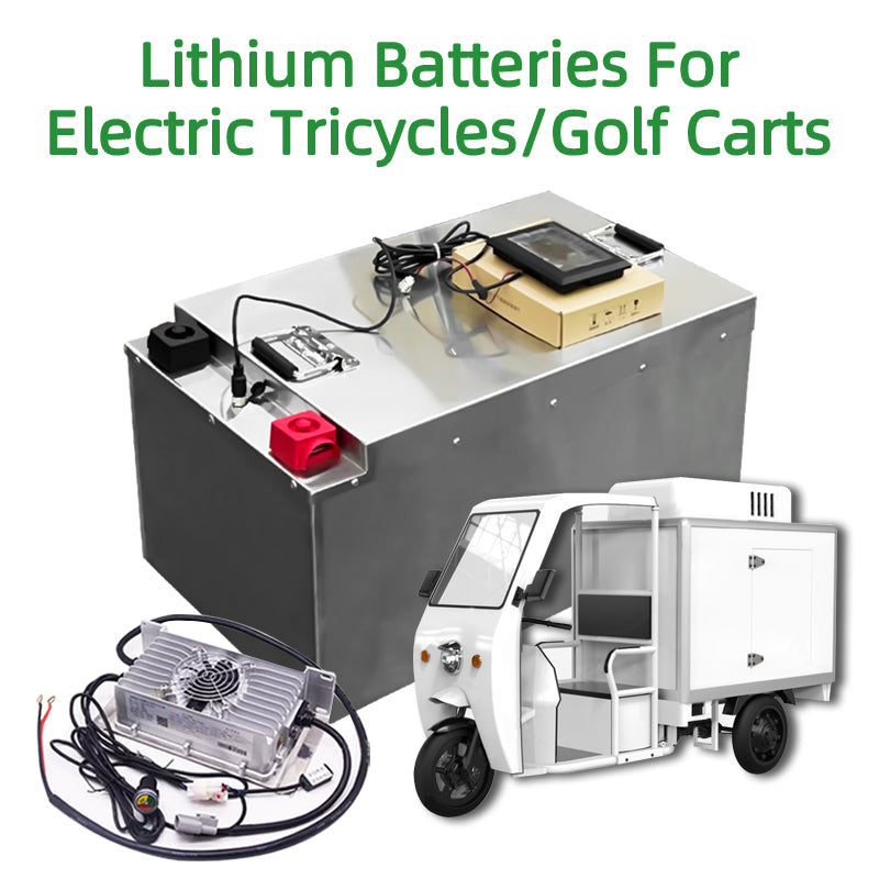 Electric tricycle online battery